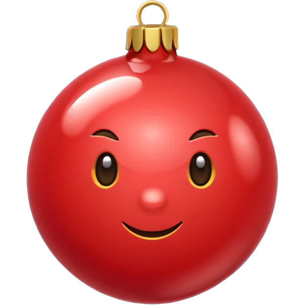 Christmas red ball emoji