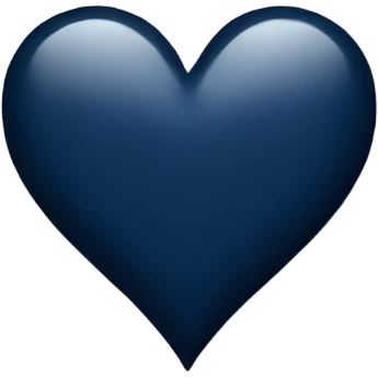 navy heart emoji