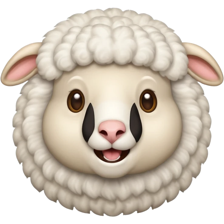 Excited sheep emoji