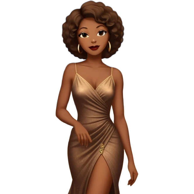 Black woman jazz singer performing outside a jazz club in Paris at night, street lamps, Parisian architecture emoji