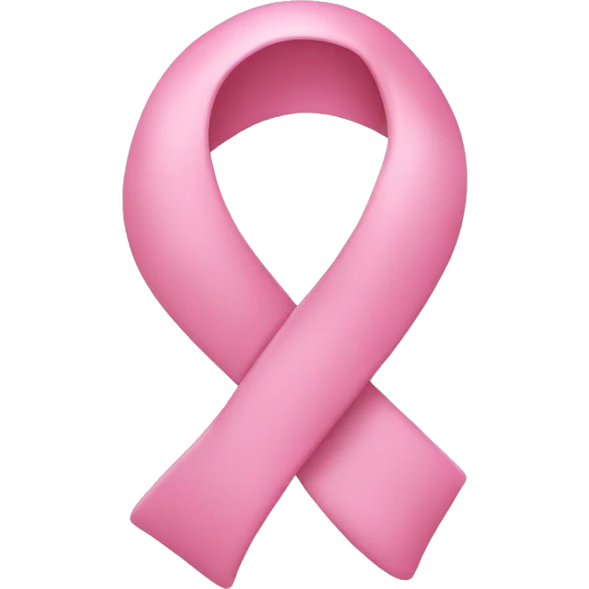 soft pink ribbon emoji
