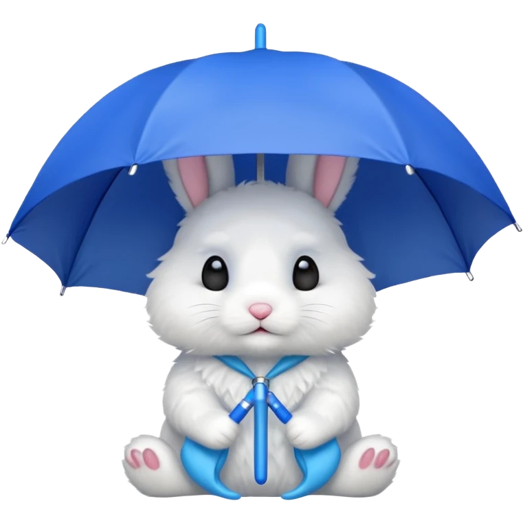 🐰🌧️☂️ Rainy-day bunny emoji