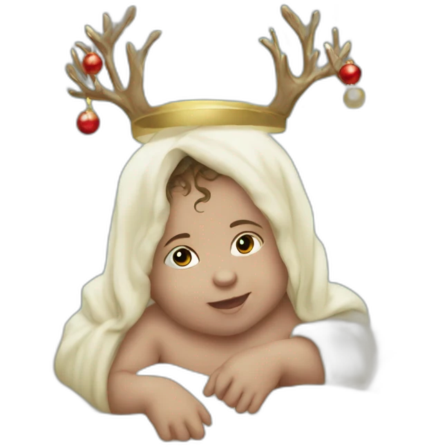 infant Jesus Christmas emoji