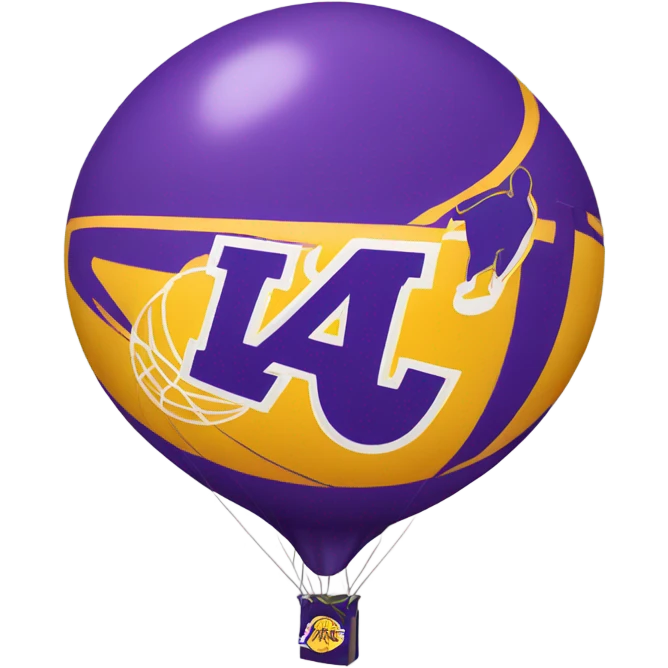 Lakers balloon emoji
