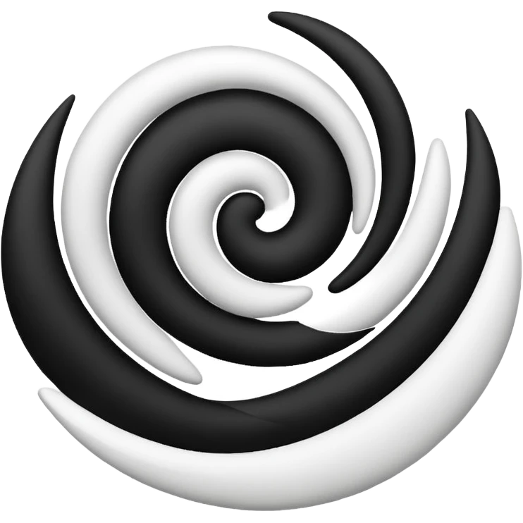 Black and white mix emoji