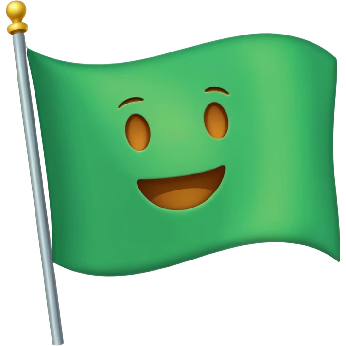 Green flag emoji