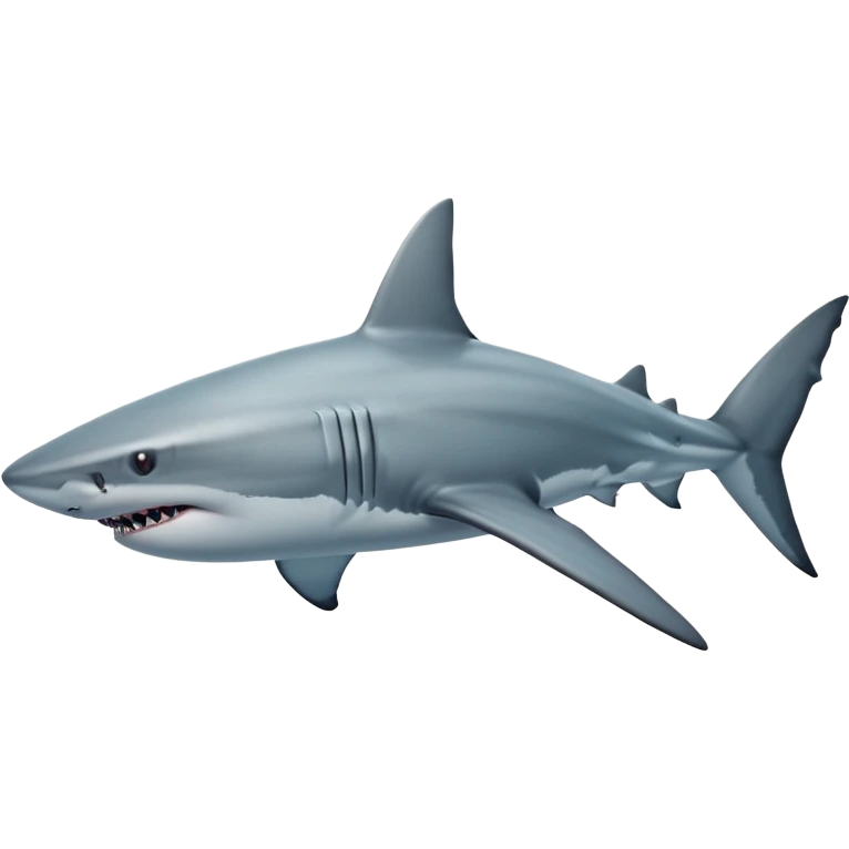 Realistic full bodied Shark emoji