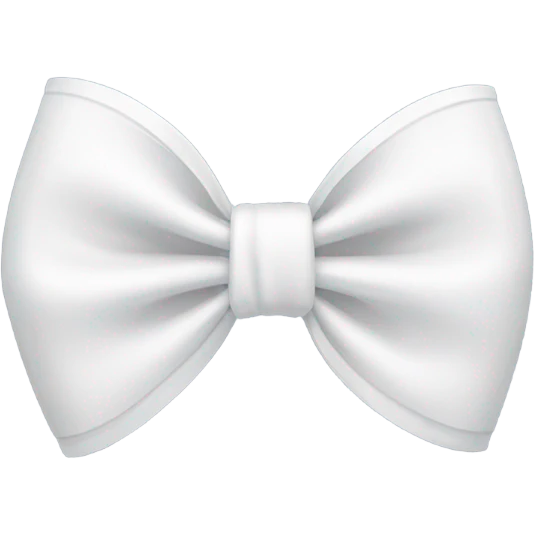 White bow emoji