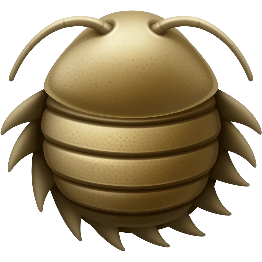 Fosil trilobite emoji
