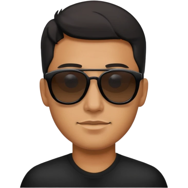 man wearing black sunglasses emoji