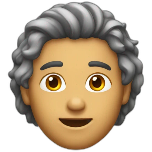 Cocô com cabelo emoji