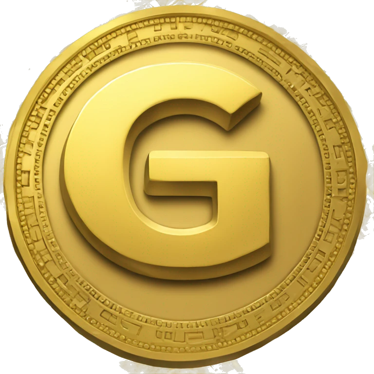 gold-cripto-coin-with-a-letter-g emoji