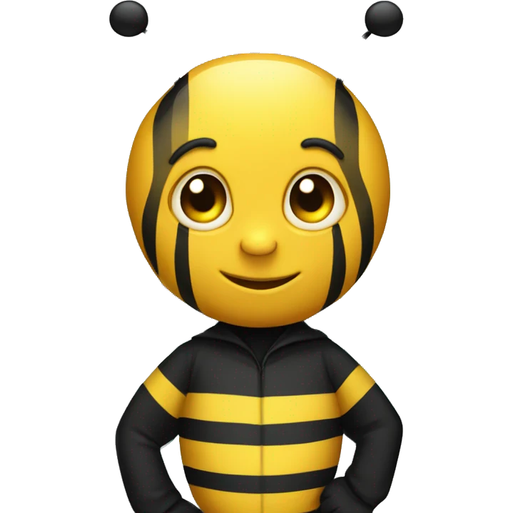 Bee with night suit  emoji