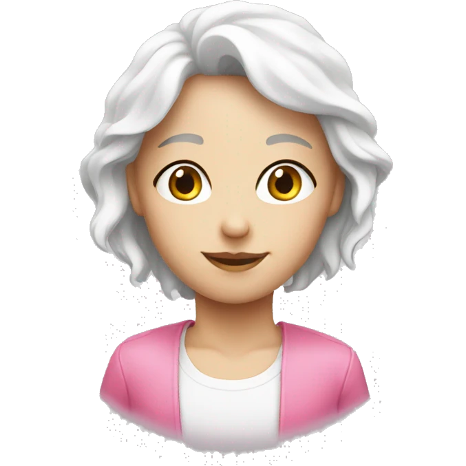 white pink emoji