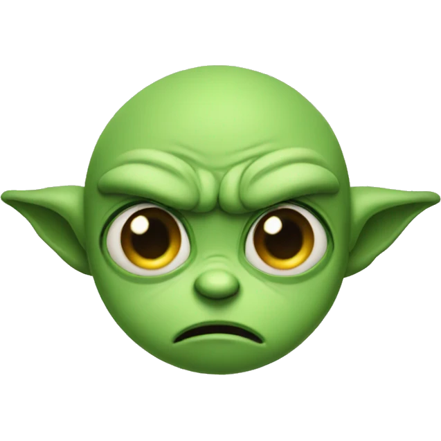 a disappointed little gremlin with a tear in his eye emoji