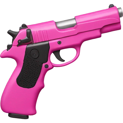 Pink gun emoji