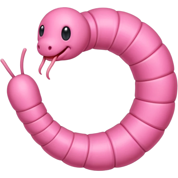 Cute worm emoji