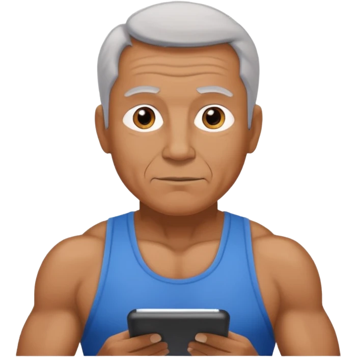 gym daddy older and write there on top emoji