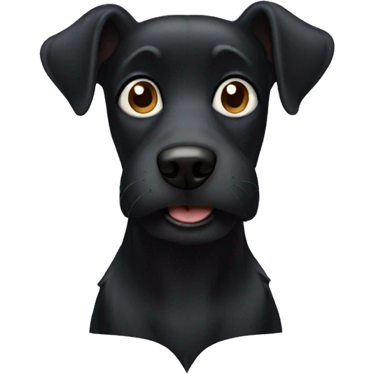 Black dog emoji