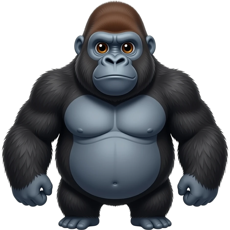 The gorrilla Bob cute fat super chubby  1000000000000 lbs about to pop because he is so fat he is a 2 year old emoji