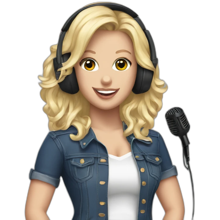 Britney Jean Spears with a headset mic emoji