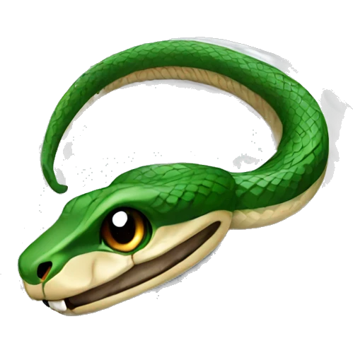 Snake around a golf ball emoji