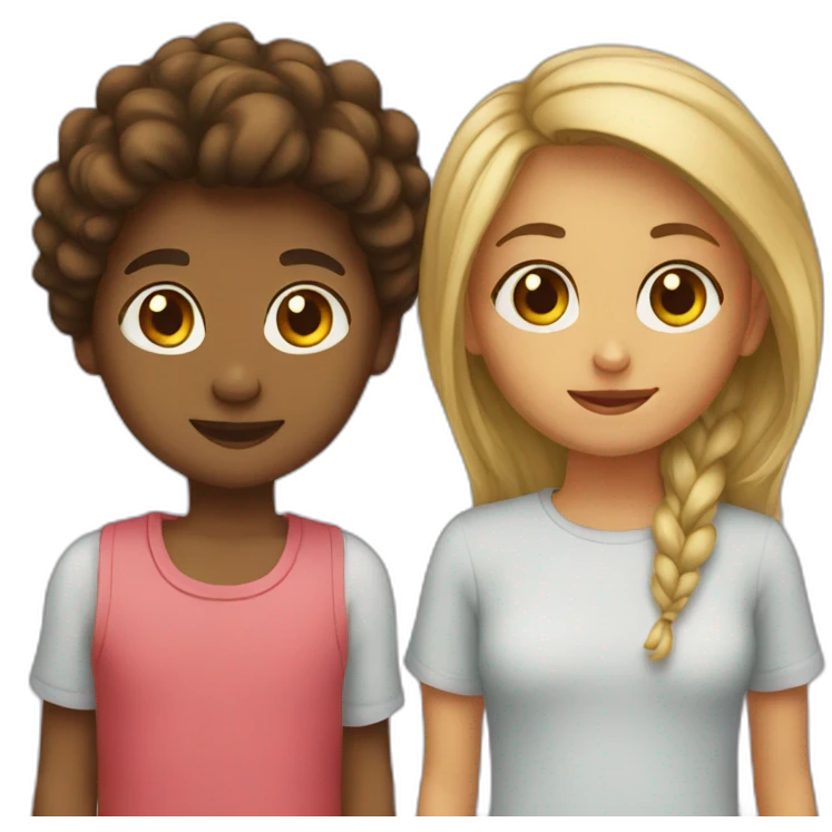 Sister and brother  emoji