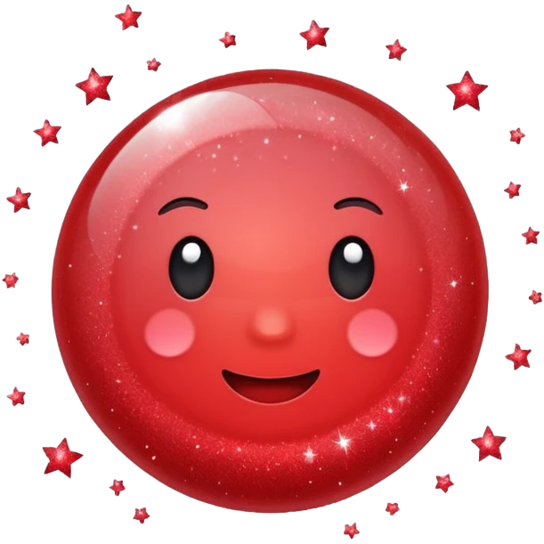 red glitter dead emoji