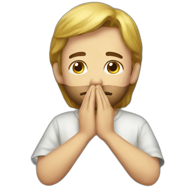 an atheist prays emoji
