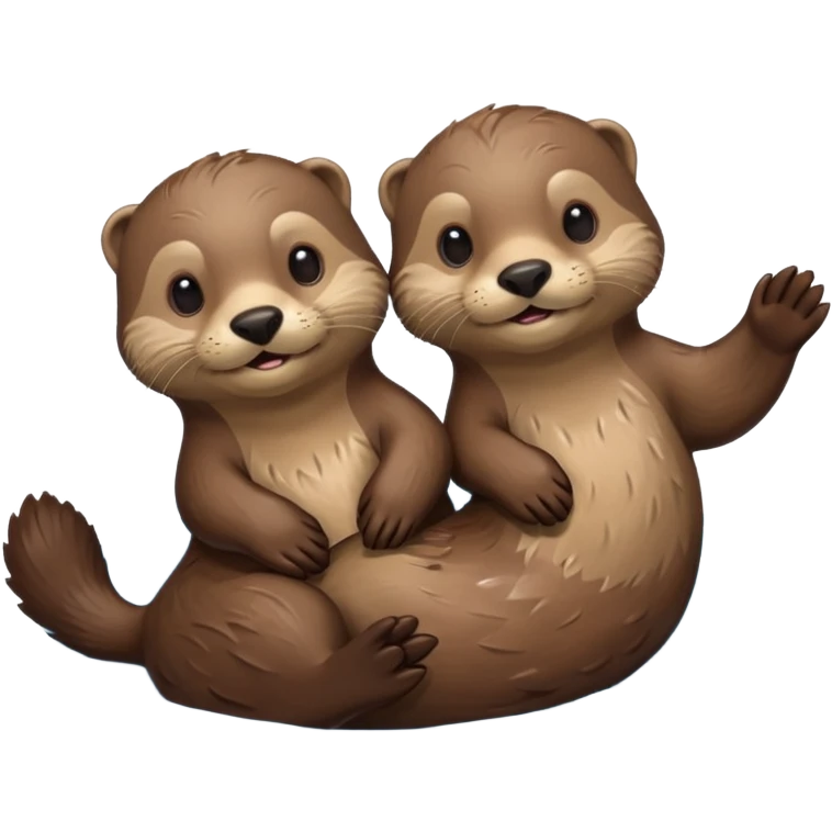 Two male otters emoji