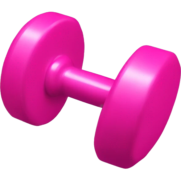 pink dumbbells emoji