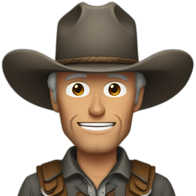 Clint Eastwood de vaquero emoji