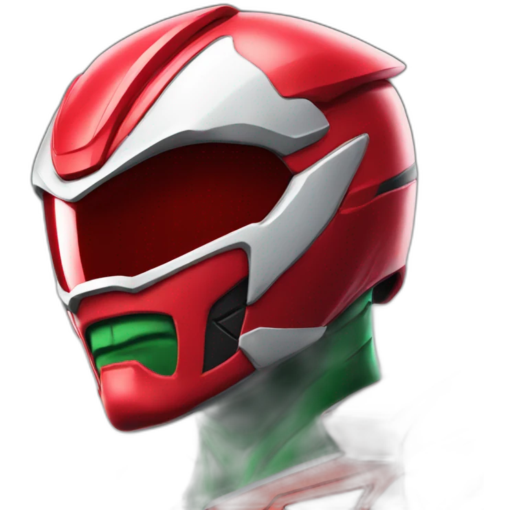 Red Power ranger emoji