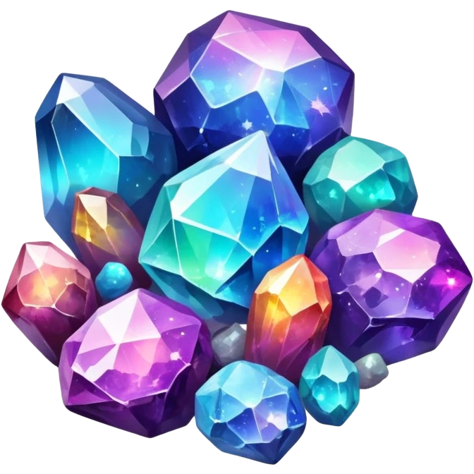  Random Nebula-Crystals Stones Minerals Clusters Stones emoji