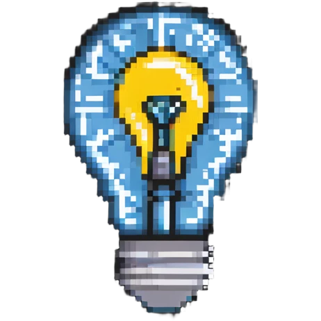 knowledge wiki icon with lightbulb and digital encyclopedia emoji