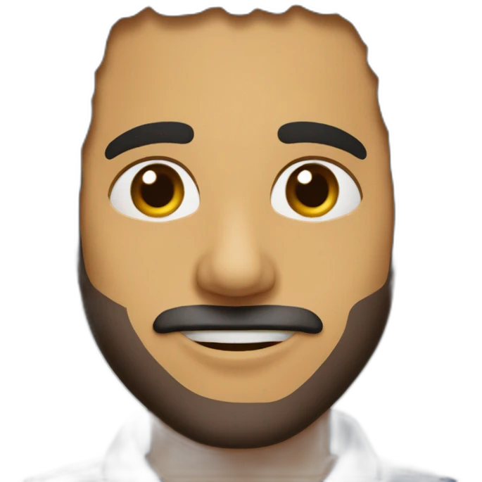 شخص لابس شماغ وشنب فقط emoji