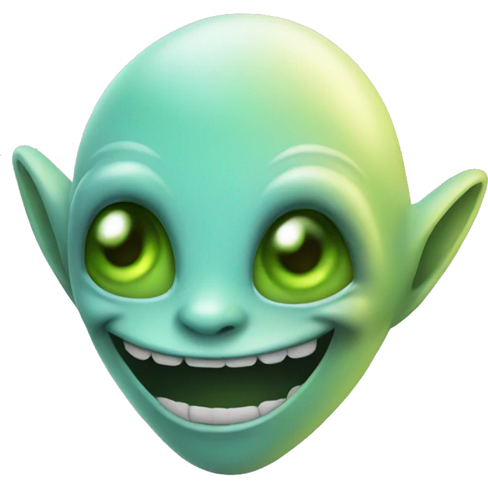 Happy alien  emoji
