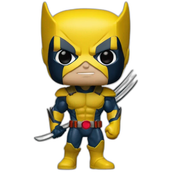 Funko pop wolverine from x-men emoji