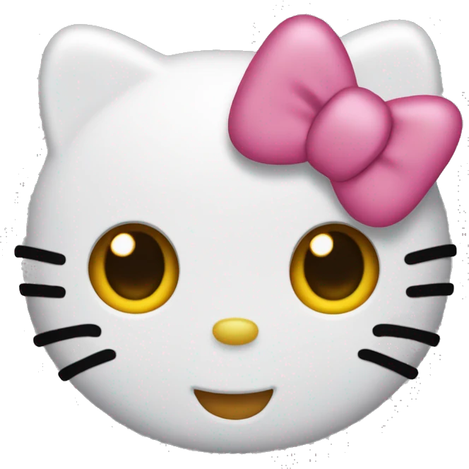 Hello kitty no mouth emoji