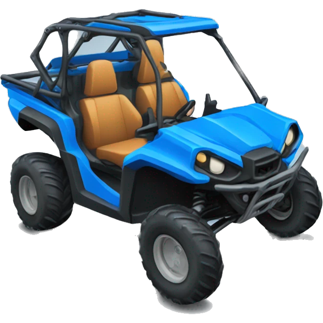 Blue buggy atv emoji