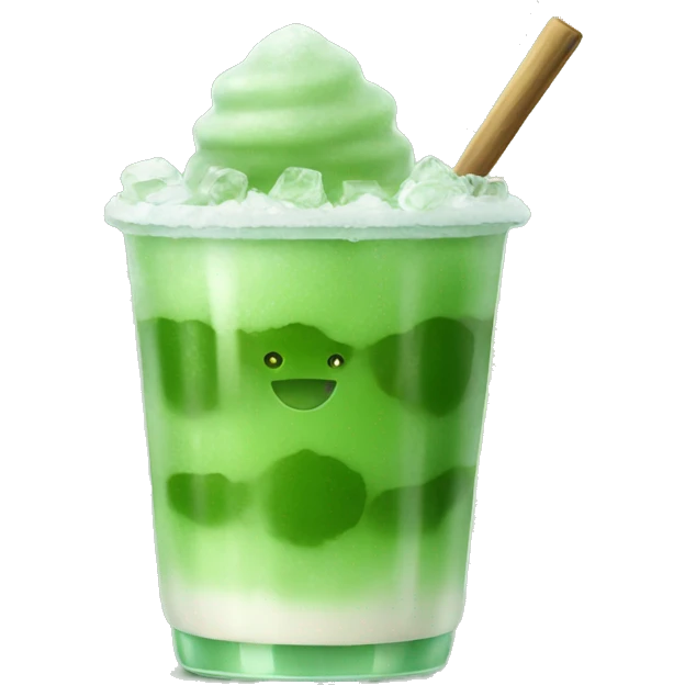 Iced matcha  emoji