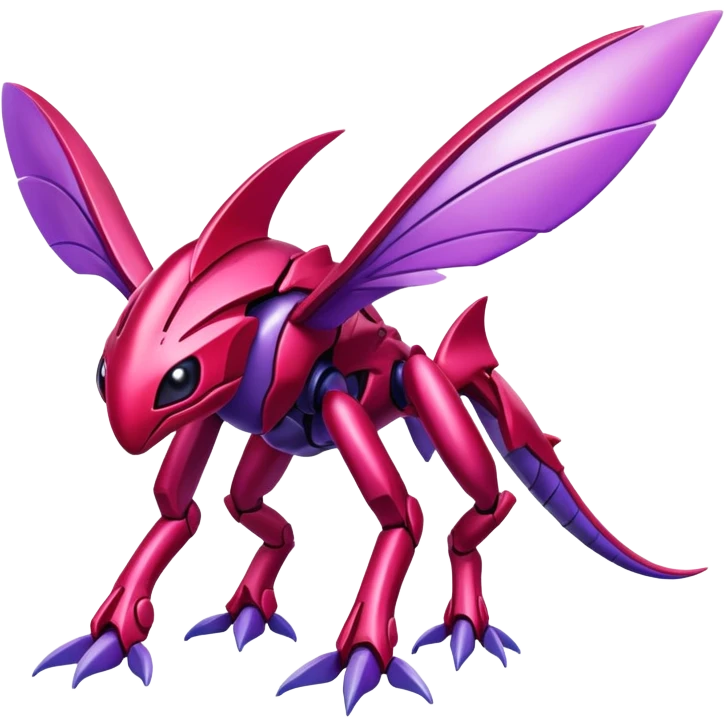 Shiny Exotic Colorful epic Gabito-Genesect-Miraidon-Koraidon-Fakémon-hybrid-creature (full body)  emoji
