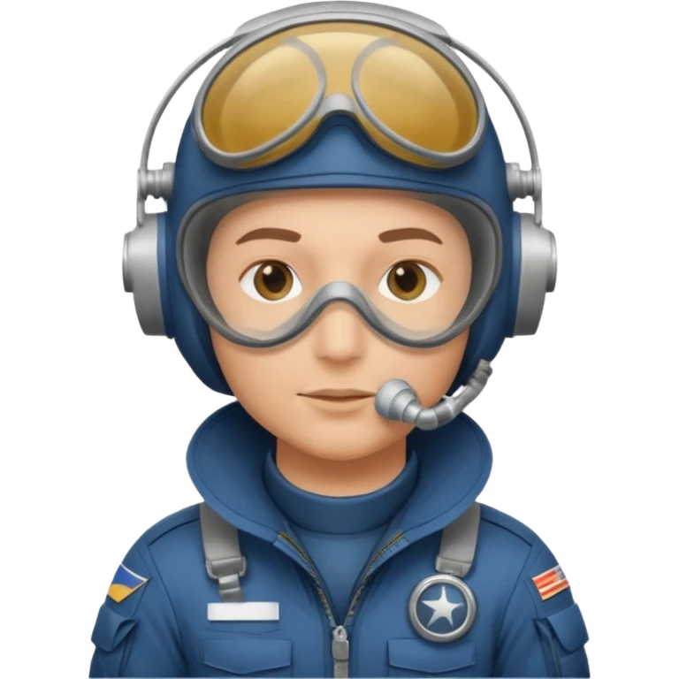 pilot with oxygen mask emoji