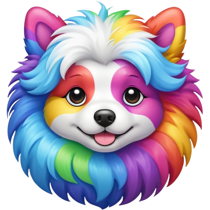Rainbow Dog emoji