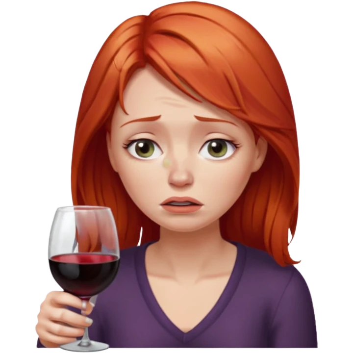 Drinking crying make lawyer light red hair  emoji