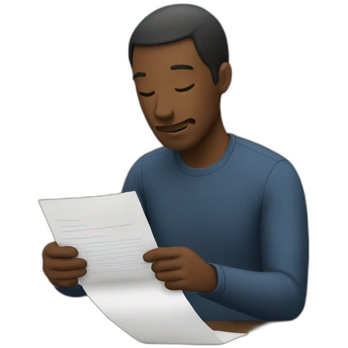 personne reading a letter  emoji