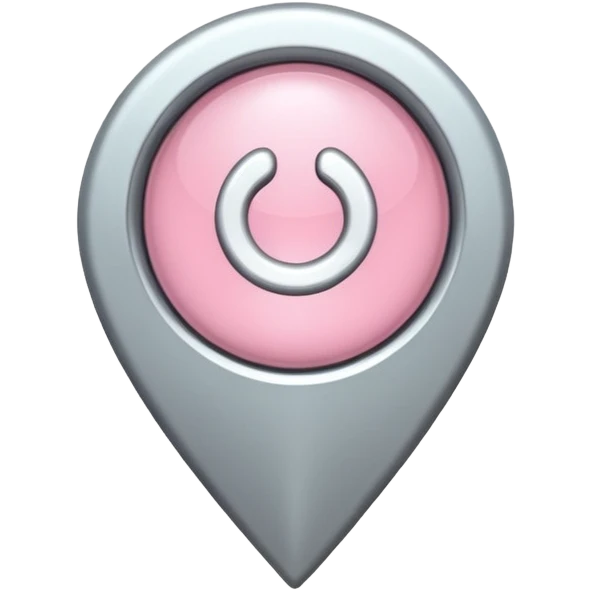 light pink location pin emoji