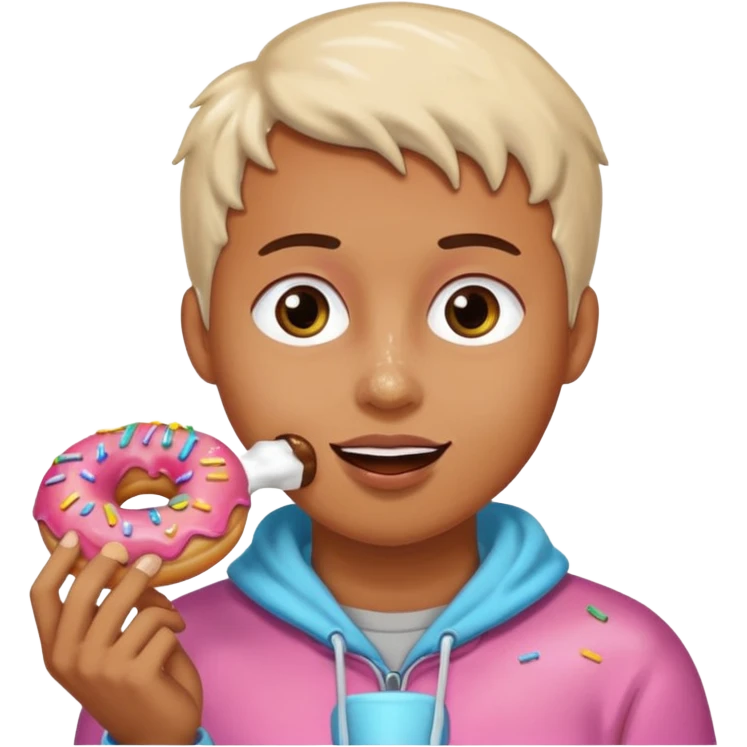 eating donuts emoji