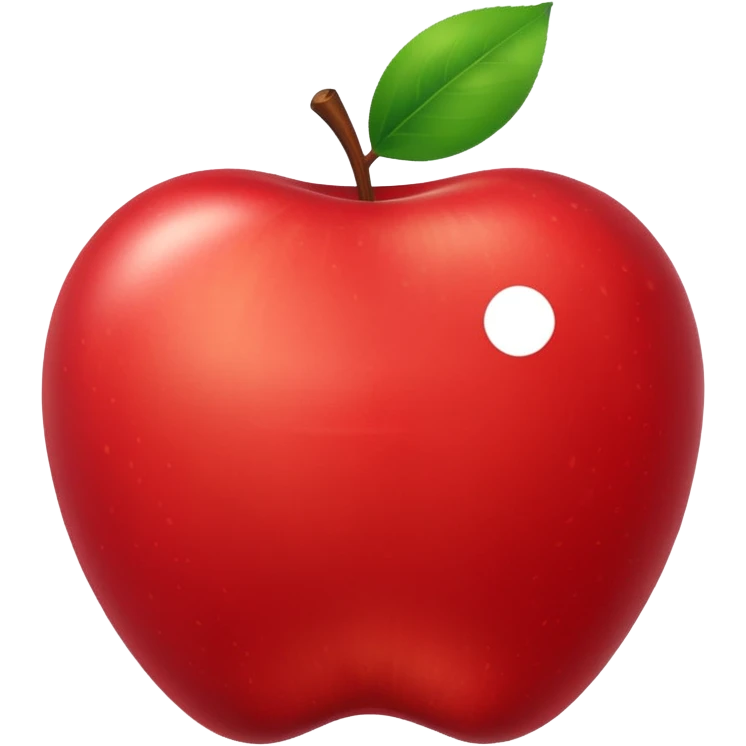 magnifying glass emoji style apple with save symbol bookmark or disk in bottom right emoji