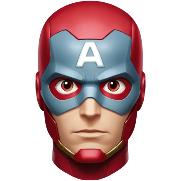 vision marvel red face  half body from captain america: civil war emoji